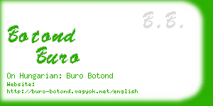 botond buro business card